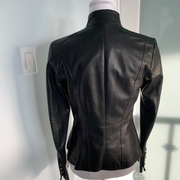 Danier Italian Leather Blazer Jacket - Picture 3 of 5